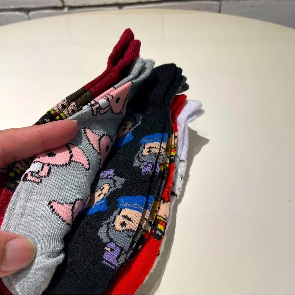 Harry Potter Themed 6 Pack of Low Cut Socks Shoe Size 4-10